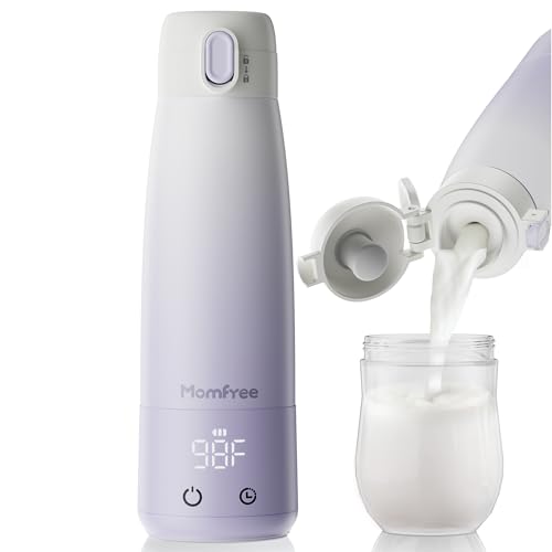 Image of Baby Milk Warmer for Breast Formula: Cordless Portable Heating Bottle with Smart Touch LED Temperature Control | Fast Warming & Long-Lasting Battery - 12 OZ Large Capacity