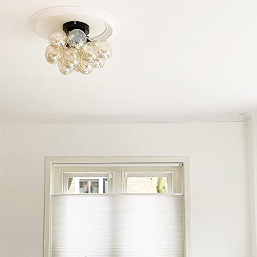Plafonnier Design QAZQA Uvas 30cm Laiton pour Éclairer une Pièce Sombre