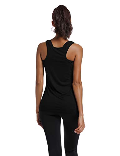 Fannoo Workout Tank Tops For Women-If Only Womens Funny Saying Fitness Gym Racerback Sleeveless Shirts Black #TOP4