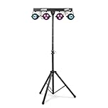 Max PartyBar1 Disco Party Light Bar with Stand - DJ Lighting System for Events - Multi-Effect Disco Party Lights with Jellymoon & PARs, Ideal for Home, Club, Stage & DJ Performances