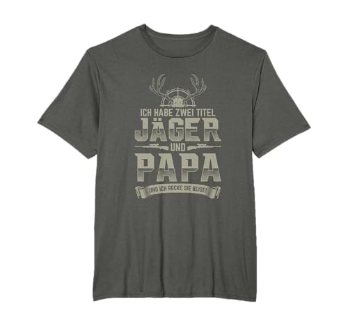 Jäger Shirt Herren Jagd Geschenk Papa Vater Förster T-Shirt