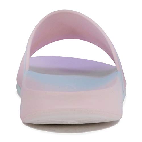Nautica Kids Girls Slip-On Sandal Athletic Slide Youth Big Kid Little Kid-Luz Girls-Pink Pastel Size-13