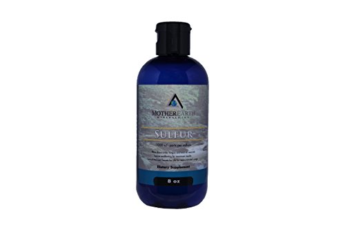Mother Earth Minerals - Sulfur - Aids in Elimination of Toxins, Supports Blood Circulation, Scavenges Free Radicals, Beautifies The Skin, Flexible Bond Connects Cells - 8 Ounce 96 Servings