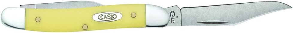 Case WR XX Pocket Knife Yellow Synthetic Pen Cv Item #109 - (32087 Cv) - Length Closed: 3 3/8 Inches