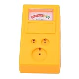 VAKAR Indicateur de Pile Bouton, Horloge en Plastique Jaune Indicateur de Pile Bouton correctement marqué for Les Piles cellulaires