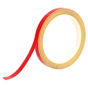 1 * 800cm auto reflecterende streep deur wiel wenkbrauw sticker veiligheid waarschuwing tape reflecterende sticker automatische styling decoratie (Color : Red)