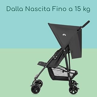 Bebeconfort Snow, Passeggino Leggero 0+ per Bambini 0-3,5 Anni, 0-15 kg, Passeggino Da Viaggio, Pesa Solo 5 Kg, Passeggino Pieghevole Chiusura Compatta, Mineral Graphite