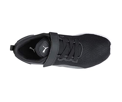 PUMA PUMA Unisex Kids’ Low-Top Trainers, Black Black White 01, 32