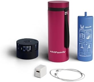 4ALLFAMILY Explorer 72 Hours 7 Pen Medical Insulin Cooler Travel CASE USB Charger + BIOGEL Ideal Diabetic Medicine Portable Insulina Epipen Carrying Bag TSA Approved Medication Diabetes Storage Vial