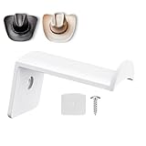 yakermur Percha para sombreros de pared, ganchos adhesivos | estante para gorras...