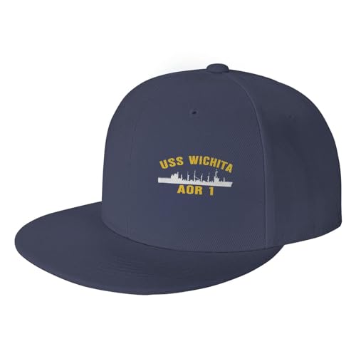USS Wichita Aor 1 Adjustable Outdoor Baseball Hat Flat Hat2