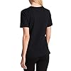 DKNY SPORTSWEAR womens Everyday Logo Tee Short sleeve top, Black, X-Small US