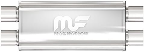 Magnaflow 12468 Satin Stainless Steel 2.5 Dual Oval Muffler by Magnaflow