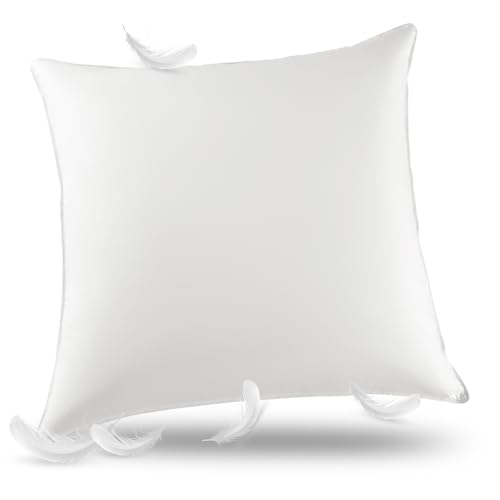 AiAngu Daunenkissen flauschig 40x80 1er - 3-Kammer Design weiche & atmungsaktive 100% Baumwollbezug, Bettkissen perfekt(Weiß)
