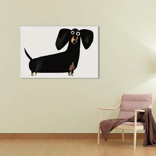 Impression d'art teckel 70x100 cm de style minimaliste pour salon moderne - 2