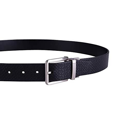 Calvin Klein Cinto reversível masculino, Preto escuro/preto escuro, XG