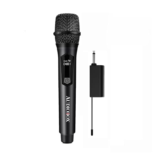 Audiobox Wireless Microphone, UHF Metal Dynamic Handheld Multipurpose Mic with