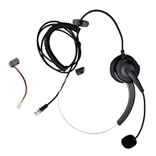 Teléfono con Auricular RJ11 para Call Center Negro miniatura 7