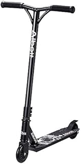 Albott Pro Stunt Scooter Complete Trick Scooters Aluminum Entry Level Freestyle Kick Scooters for Kids 8 Years and Up, Boys, Children, Teens, Black (Circle Pattern Deck)