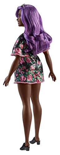 Muñeca Barbie Fashionistas con cabello morado miniatura 6