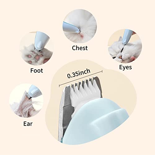 Tempaky Aparador de pêlos para animais de estimação com luzes LED, elétrico sem fio, aparador de pêl