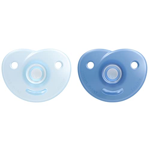 Philips AVENT Soothie Heart SCF099/21 - Chupete calmante diseñado para los contornos naturales de la cara del niño, fabricado en silicona médica, 2 unidades Philips AVENT Soothie Heart SCF099/21 - Chupete calmante diseñado para los contornos naturales de la cara del niño, fabricado en silicona médica, 2 unidades