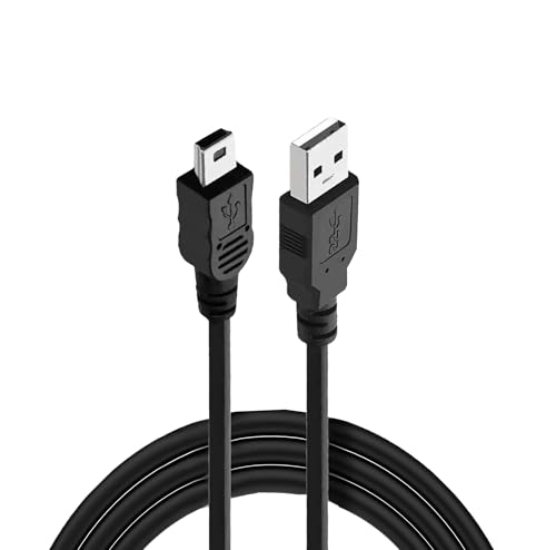 DUSTEWQ Cable de carga USB A a Mini B de repuesto compatible con cámaras, MP3, Garmin, controlador PS3, PSP, TI 84 CE Plus, bolígrafos Leapfrog y dispositivos más antiguos/teléfonos celulares (3.3