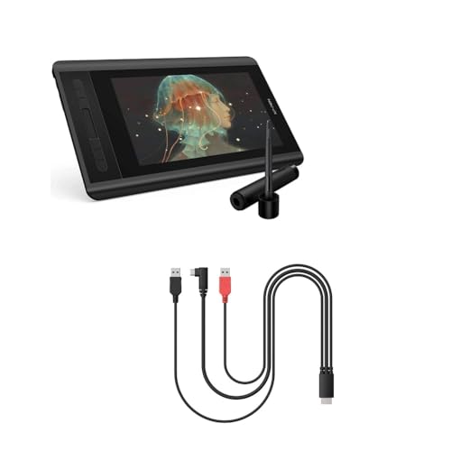 Image of XP-PEN Artist12 11.6 Inch FHD Drawing Monitor Pen Display Graphic Monitor & AC97 3 in 1 Cable