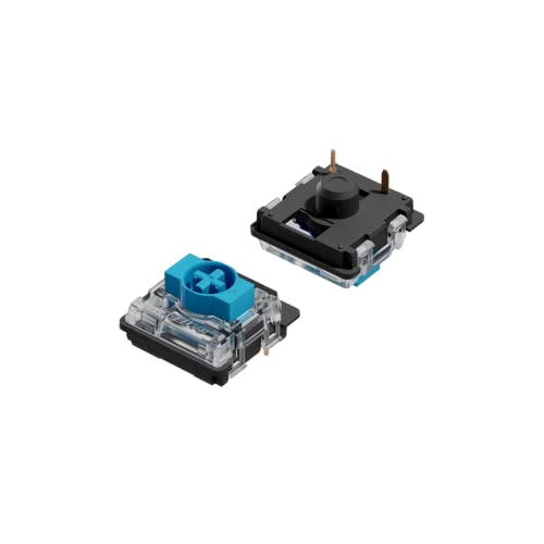 Ranked Gateron ks-27 Low Profile Key Switches for Mechanical Gaming Keyboards, Gateron Blue, 65 Piezas
