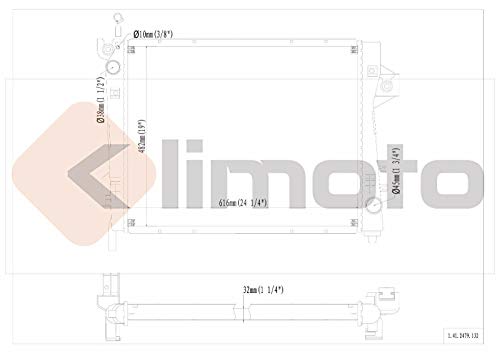 Klimoto Radiator | Fits 2002-2004 Dodge Ram 1500 2002-2003 Dodge Ram 2500 2003-2003 Dodge Ram 3500 #TOP4