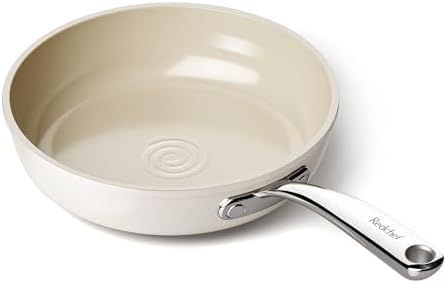 Redchef Bratpfanne 20 cm Keramik Antihaft, Pfannen 20 cm Keramik-beschichtet für alle Herdarten, PTFE-frei PFAS-frei PFOA-frei, Induktionsgeeignet, Backofenfest, Spülmaschinenfest