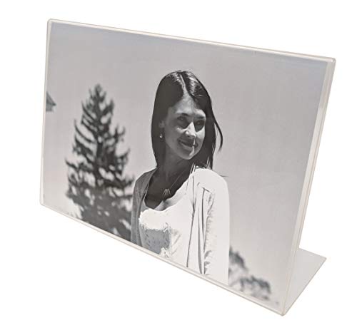 Photo Booth Nook 12 Pack of 6 x4 Acrylic Picture Frames, Sign Holders