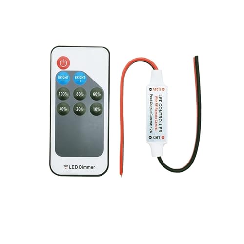 Mini contrôleur monochrome sans fil DC5V-24V variateur à distance pour LED