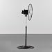 Imagen de COSHANO Ventilador de pie pedestal18 pulgadas aspa metálico giratorio 3 velocidades silencioso negro