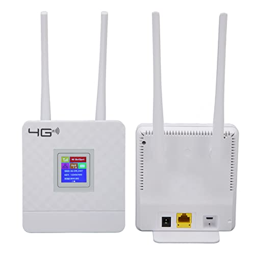 Image of Sanpyl 4G WiFi Router, 4G LTE Wireless Router 300Mbps High Speed with Standard SIM Slot, for Desktop Computer Monitor TV