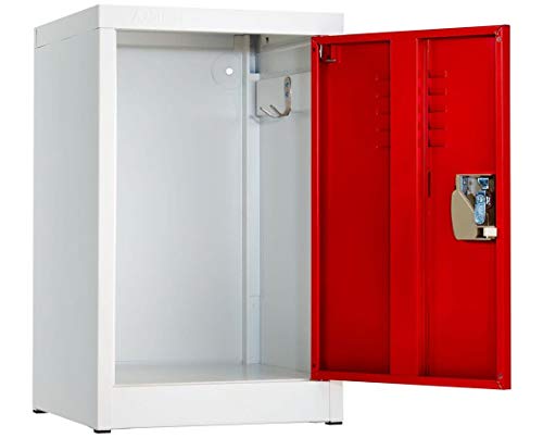 Adiroffice Kids Steel Metal Storage Locker - For Home & School - With Key & Hanging Rods (24 In 1 Door, Blue) #TOP3