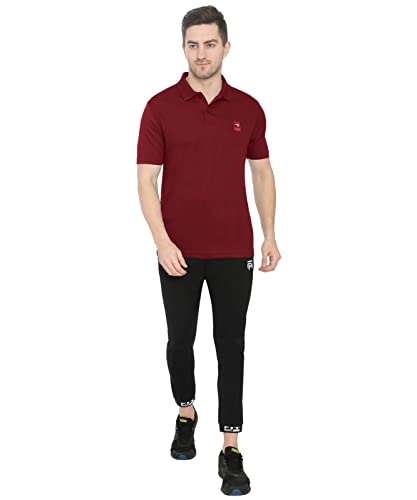 Image of GenX Men's Solid Regular Fit Polo Shirt