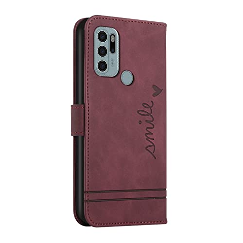 Capa Carteira para Moto G30,Capa para Motorola Moto G10 / G20 / G30 Retro,Capa Fólio Flip com Fecho