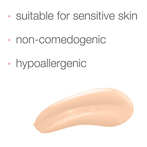 Neutrogena Healthy Skin Sensitive Skin Serum Foundation With Pro-Vitamin B5, Color Correcting & Pore Minimizing Liquid Foundation & Face Serum, Buildable Coverage, Light 02, 1 Oz #TOP4