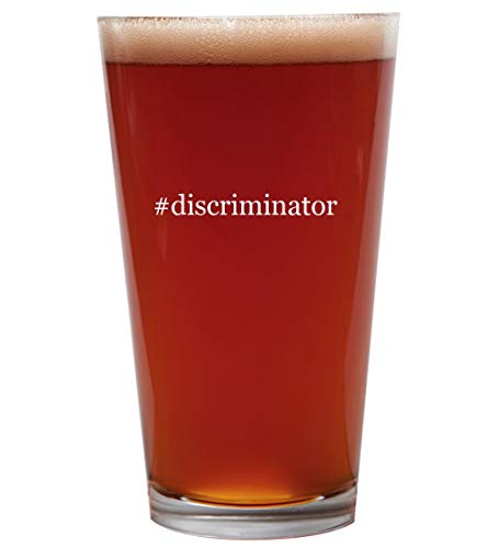 #discriminator - 16oz Beer Pint Glass Cup