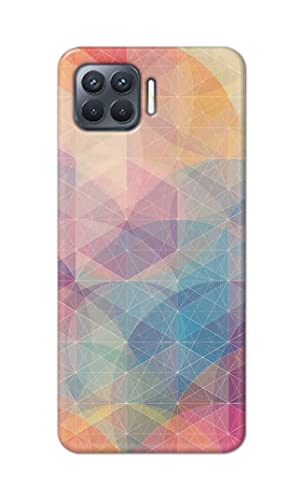 Image of Printed Hard Back Cover Case for Oppo F17 Pro | Oppo A93 4G | Oppo Reno4 F | Oppo Reno 4 F Back Cover (Crumpled Paper Design) -1803