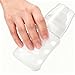 UWSTE 4Pack Silicone Sleeve Compatible with Evenflo 4oz Glass Bottle, Scald Sleeve Heat Protective Case for Feeding Bottles Soft Non - Design Stylish (Transparent)