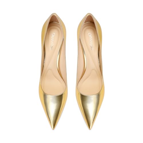 Women's High Heel Pumps Elegant Stiletto Heels with Cushioned Insole for Party and Office Comfortable Slip-On Design Ideal for Formal and Casual Occasions2