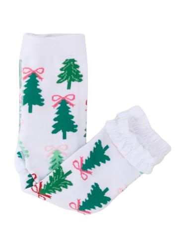 Image of RuffleButts Baby Girls Patterned Footless Ruffled Tights - Ruffle Tights | For Female Infants And Toddlers, Everyday Wear, Special Occasion Outfits, Layering Essential