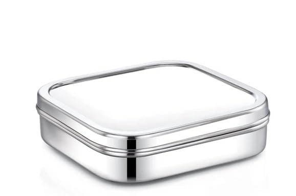 Stainless Steel Multi-Purpose Square Storage Container 1 piece Capacity- 600ml