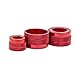 Xotic Tech AC Control Radio Volume Knob Switch Button Ring Covers Trim Compatible with BMW X5 2014-2018, X6 2015–2019 F15 F16 (Red) - 3pcs