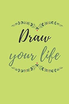 Unicorn Notebook ~ Draw Your Life Green Color : Lined Notebook / Journal Gift, 100 Pages, 6x9, Soft Cover, Matte Finish