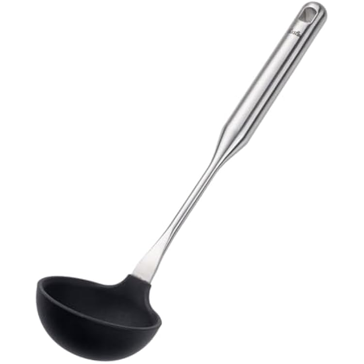 Fissler Essential Silicone Ladle, Heat-Resistant Nonstick Cooking Utensil for Soups, Sauces & Stews, Ergonomic Handle