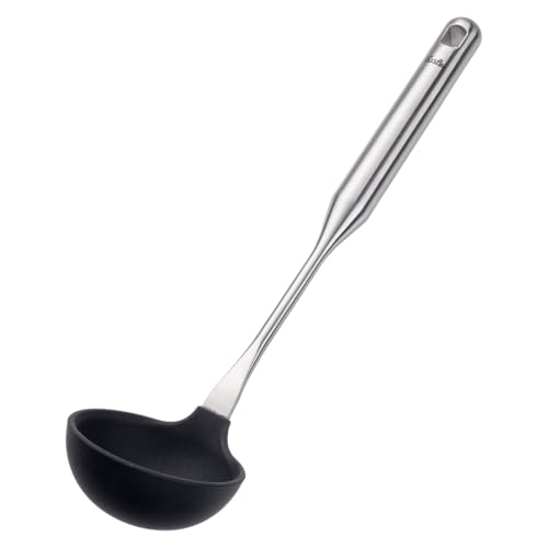 Fissler Essential Silicone Ladle, Heat-Resistant Nonstick Cooking Utensil for Soups, Sauces & Stews, Ergonomic Handle