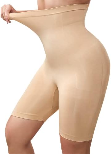 Suprenx Tummy Control Shapewear Shorts for Women High Waisted Body Shaper Shorts Butt Lifter Thigh Slimmer